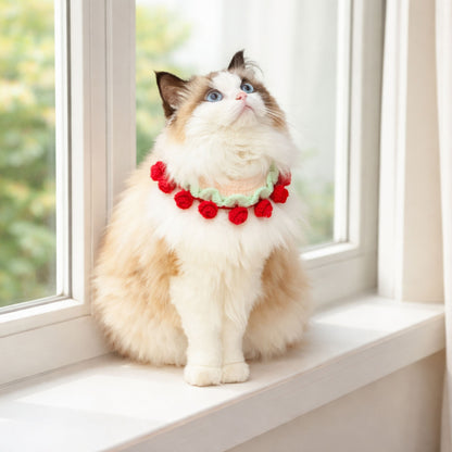 Flower Cat Collar Pattern
