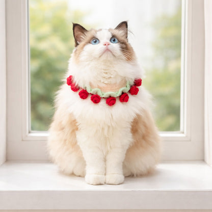 Flower Cat Collar Pattern