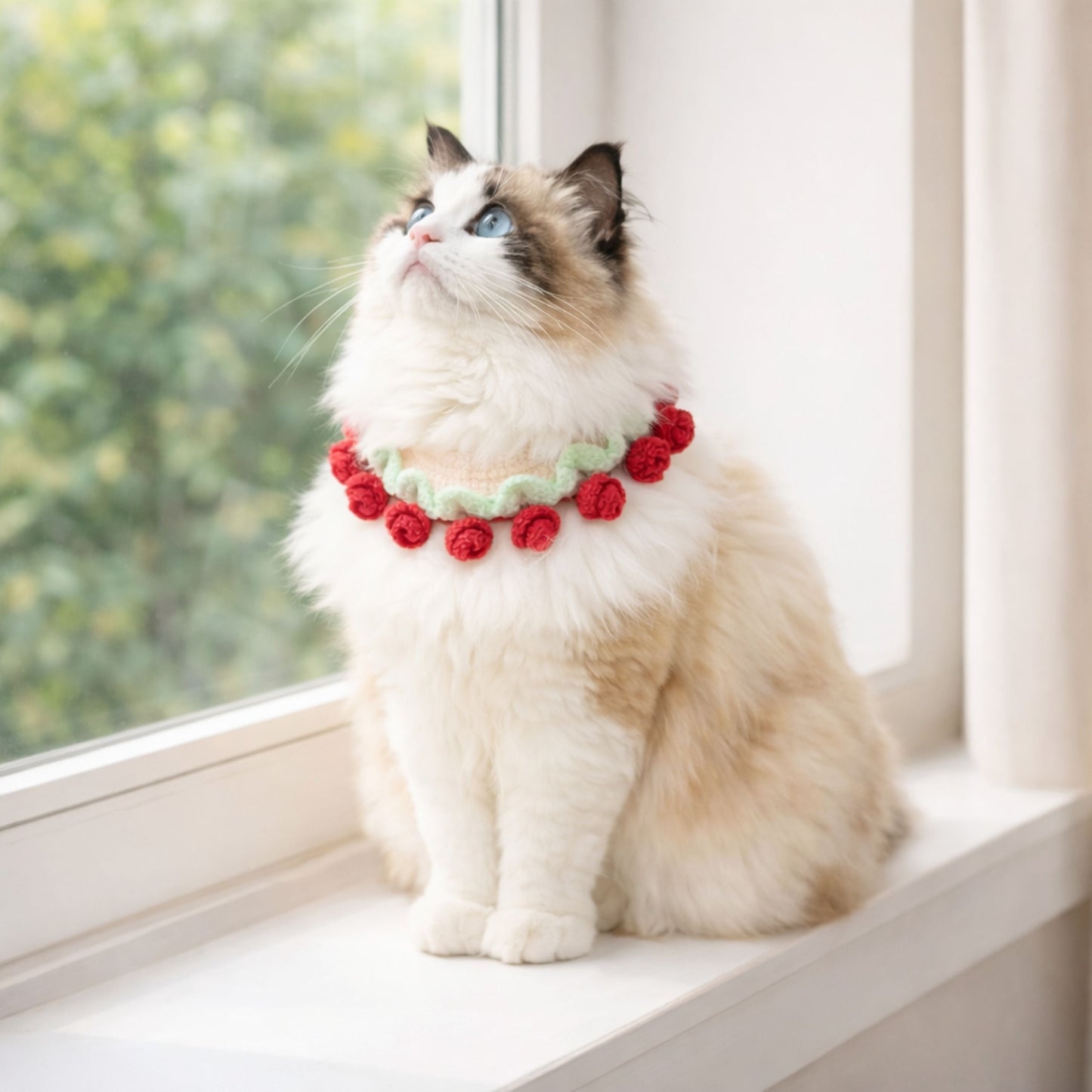 Flower Cat Collar Pattern