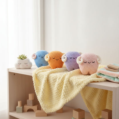 Sleepy Ram Crochet Pattern