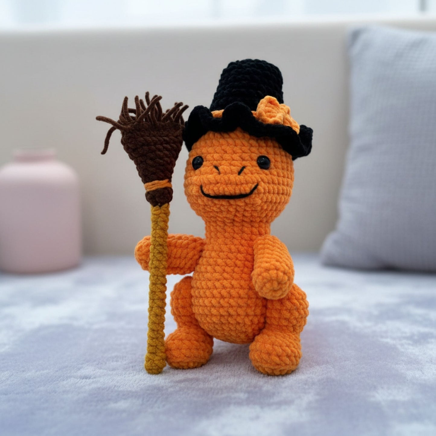 Halloween Witch Dino Pattern