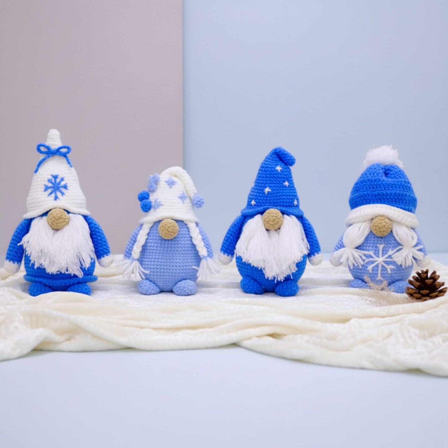 Winter Christmas Gnome Pattern