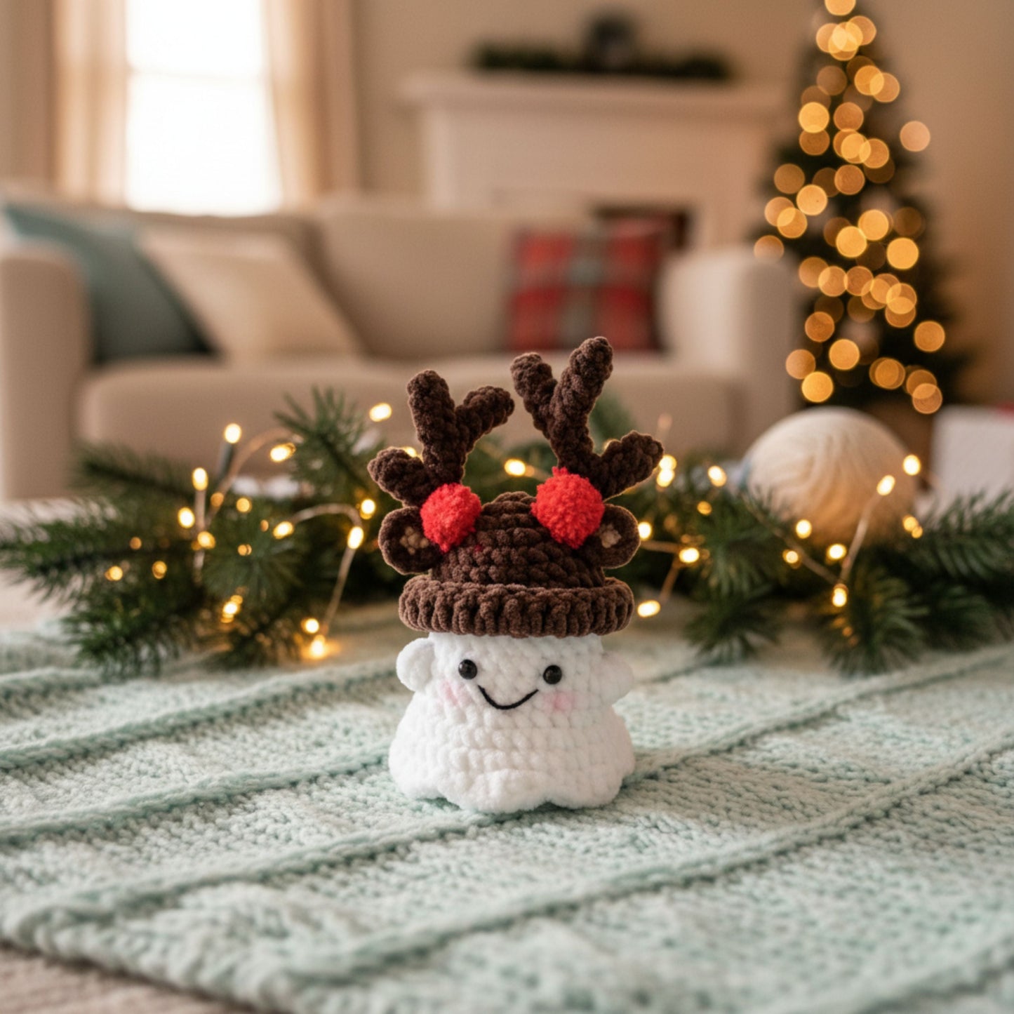 6 in 1 Christmas Ghost Pattern