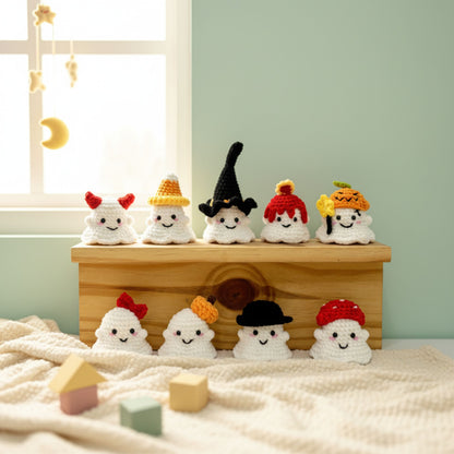 Halloween Ghost Crochet Pattern Set