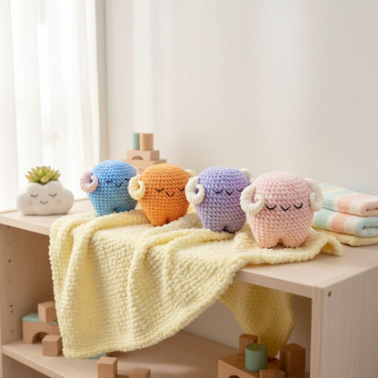 Sleepy Ram Crochet Pattern