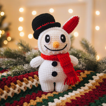 Snowman Bunny Crochet Pattern