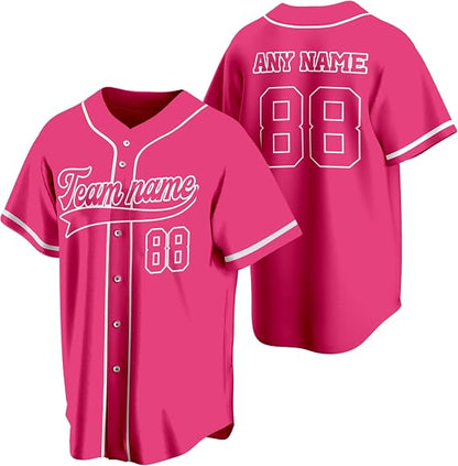 Custom Baseball Jersey Personalized Name Number Team