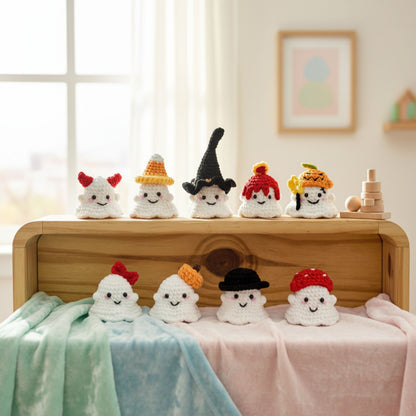 Halloween Ghost Crochet Pattern Set