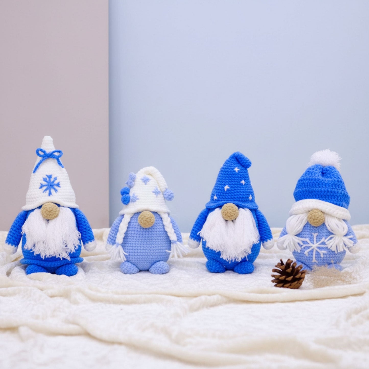 Winter Christmas Gnome Pattern