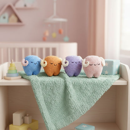 Sleepy Ram Crochet Pattern