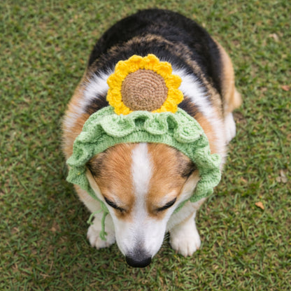 Sunflower Corgi Hat Pattern