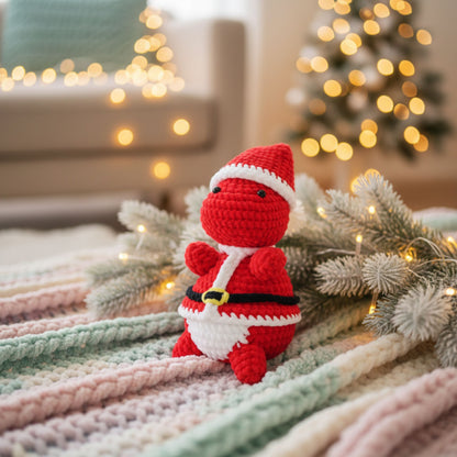 5 in 1 Christmas Dinosaur Pattern