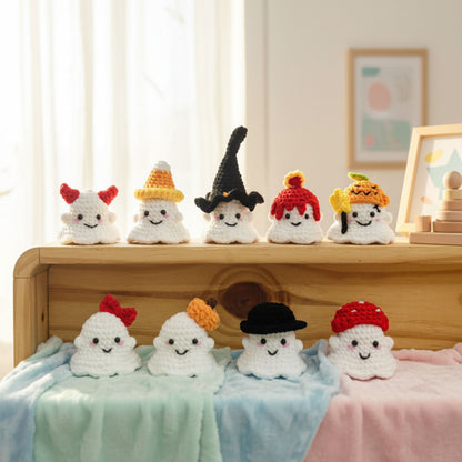 Halloween Ghost Crochet Pattern Set