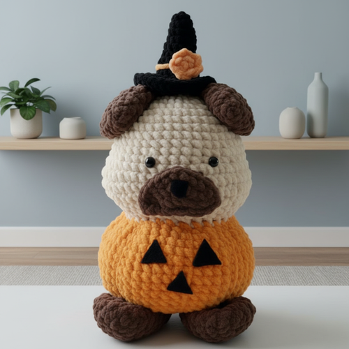 Halloween Pug Dog Crochet Pattern
