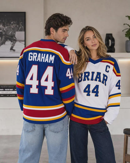 Personalized Briar Hockey Jersey, Custom Name Number for Couples