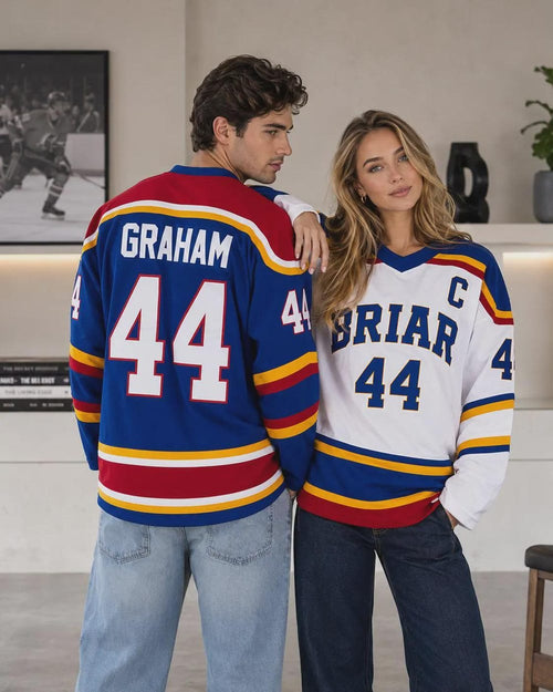 Personalized Briar Hockey Jersey, Custom Name Number for Couples