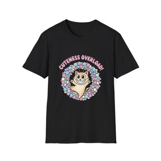 Cuteness Overload Cat T-Shirt, Cute Chaos Humor Cat Bubble Pile