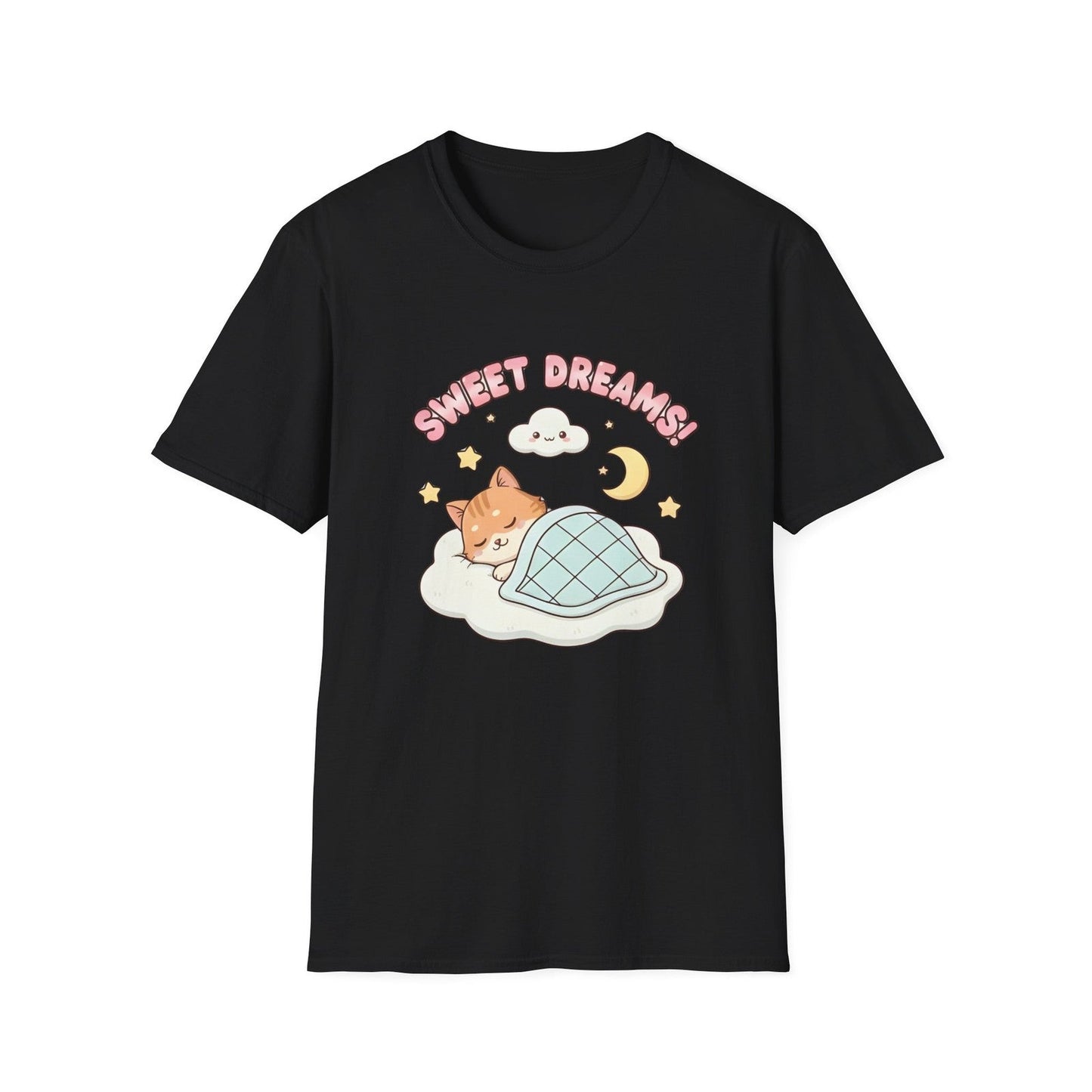 Sweet Dreams Sleeping Shiba Inu T-Shirt, Cute Chaos Humor Nighttime Design