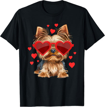 Yorkshire Terrier valentines day Yorkie Lover T-Shirt