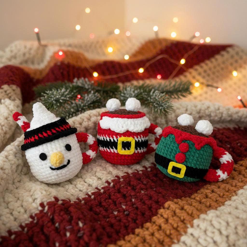 Christmas Mug Cozy Crochet Pattern