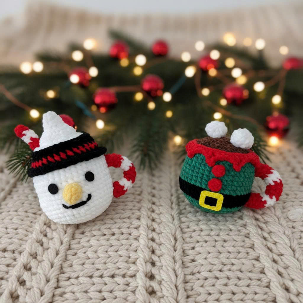Christmas Mug Cozy Crochet Pattern