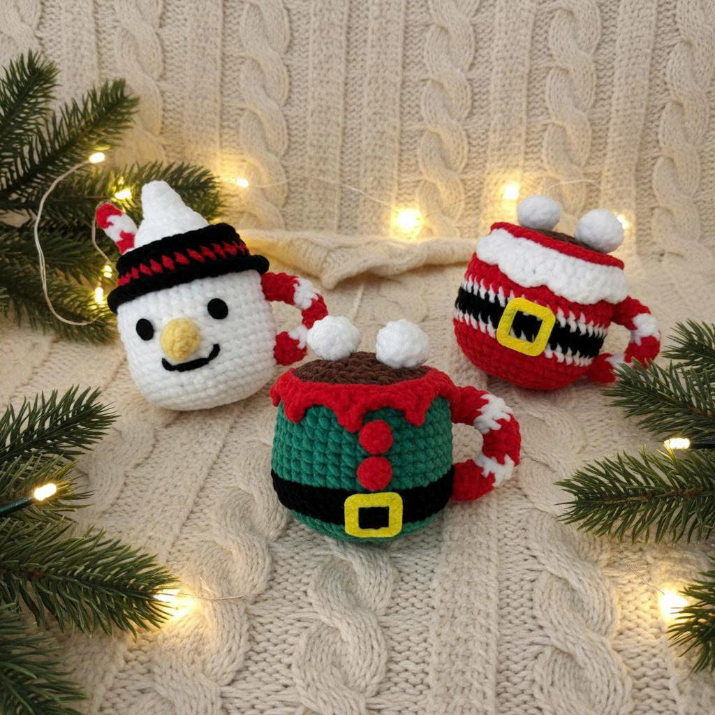 Christmas Mug Cozy Crochet Pattern